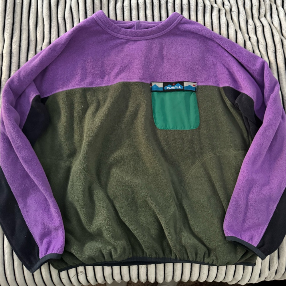Kavu Purple and Green Sweatshirt